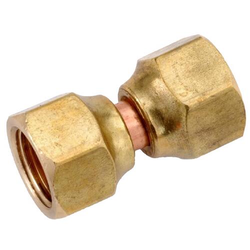 Swivel Flare Connector 3/8" Female Flare in. X 3/8" D Female Flare Brass