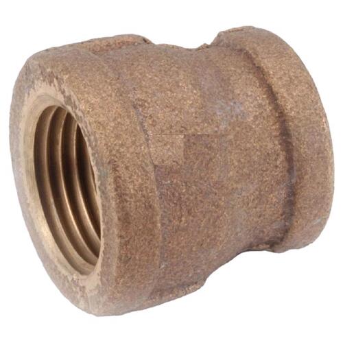 Reducing Coupling 1/2" FPT in. X 3/8" D FPT Brass - pack of 5