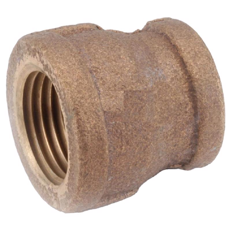 Anderson Metals 738119-1208AH Reducing Coupling 3/4" FIP in. X 1/2" D FIP Brass