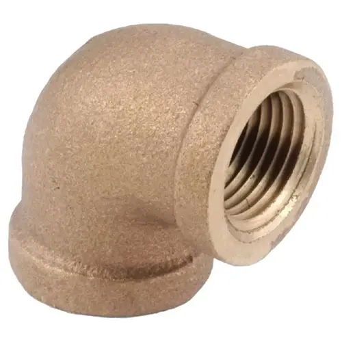 90 Degree Elbow 1/4" FIP in. X 1/4" D FIP Brass - pack of 5