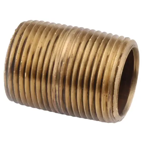 Nipple 1" MIP in. Brass 5" L - pack of 5