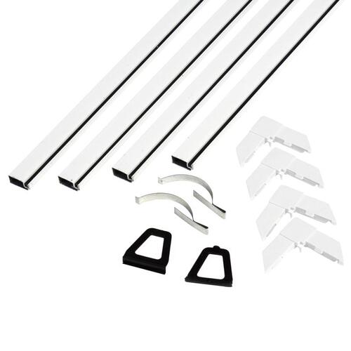 Screen Frame Kit White Aluminum 5/16" W X 48" L White