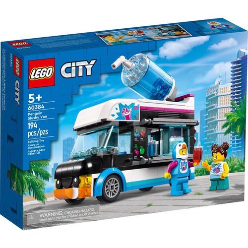 Lego 60384 Building Toy Set Penguin Slushy Van Plastic Assorted 194 pc Assorted