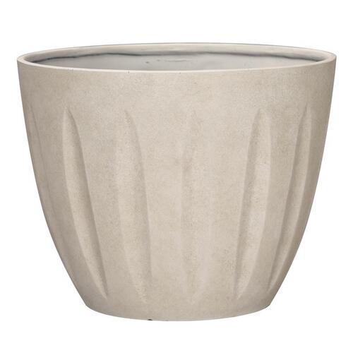 Planter 13" H X 16" D Polyresin Spritzer Sand Sand