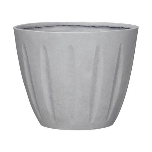 Planter 10" H X 12" D Polyresin Spritzer Stone Stone