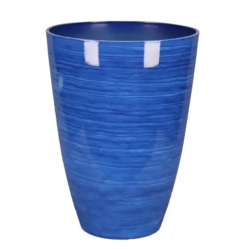 Planter 22" H X 16" D Polyresin Baja Cobalt Cobalt