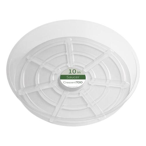 Plant Saucer 2" H X 10" D Plastic Clear Clear - pack of 50