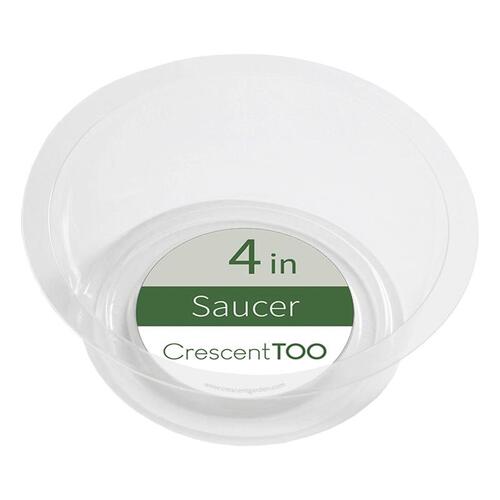 Crescent BV040S00C Plant Saucer 1.5" H X 4" D Polyethylene Clear Clear
