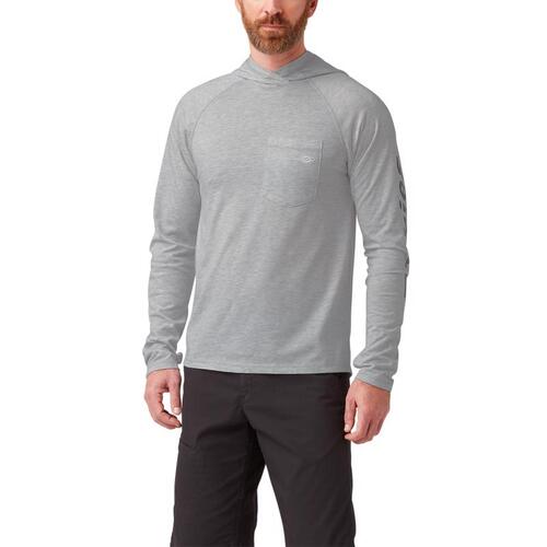 Tee Shirt M Long Sleeve Men's Gray Pullover Gray