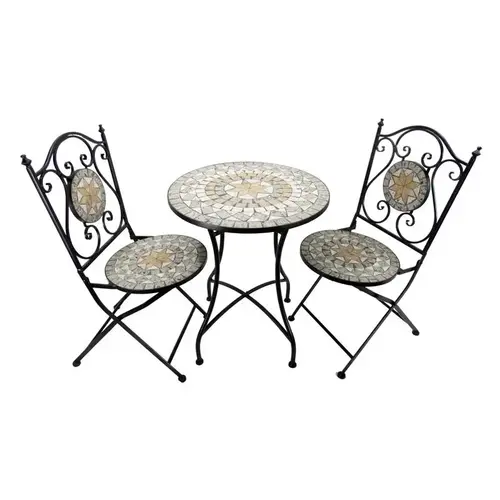 Bistro Set 3 pc Steel