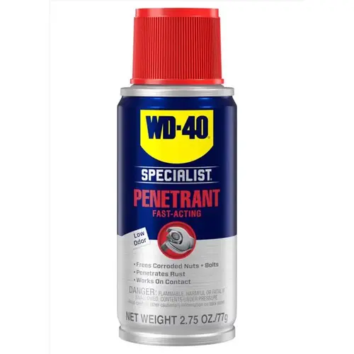 WD-40 300254 Specialist Penetrant Spray, 2.75 oz, Aerosol Can Clear
