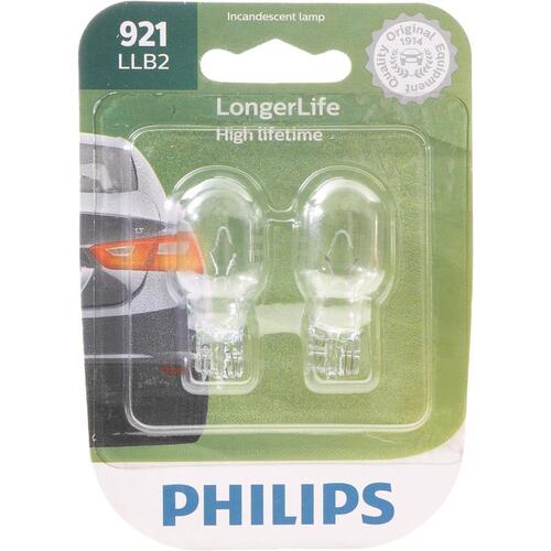 Miniature Automotive Bulb LongerLife Incandescent Back-Up/Stop/Trunk 921LLB2