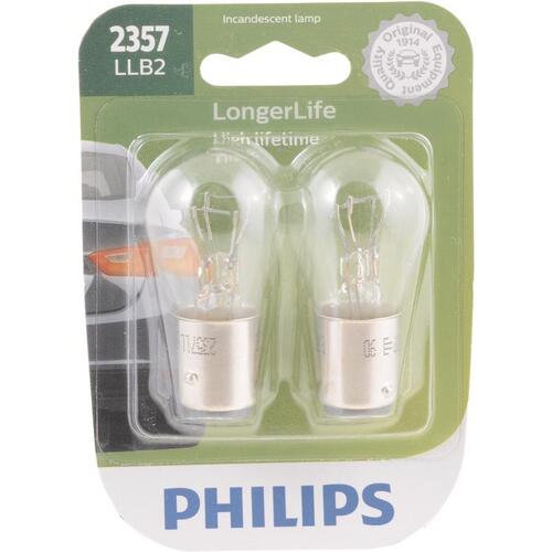 Miniature Automotive Bulb LongerLife Incandescent Back-Up/Cornering/Stop/Turn 2357LLB2