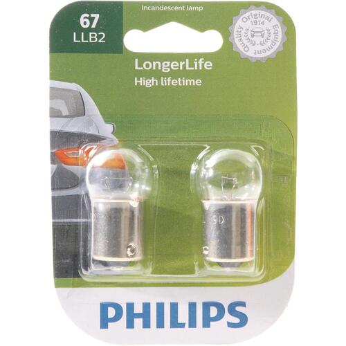 Miniature Automotive Bulb LongerLife Incandescent Marker/Turn/Utility 67LLB2