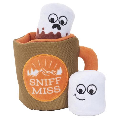 Dog Toy Multicolored Plush Sniff Miss Multicolored - pack of 3