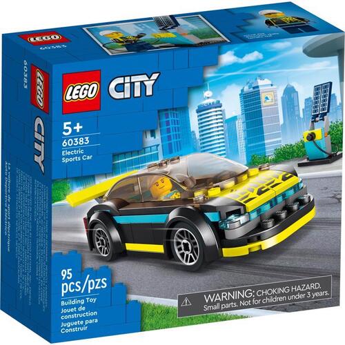 Lego 60383 Electric Sports Car Toy Plastic Multicolored 95 pc Multicolored