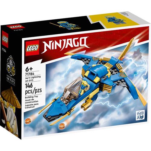 Lego 71784 Jay's Lightning Jet EVO Ninjago ABS Plastic Multicolored 146 pc Multicolored
