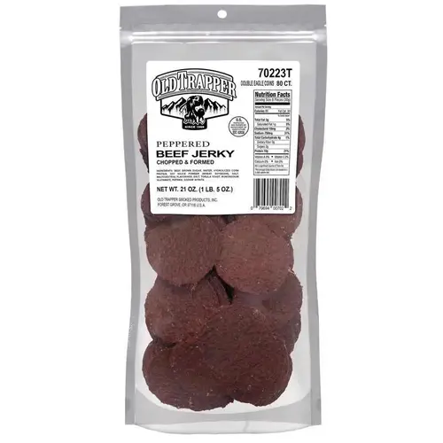 Old Trapper 70208T Beef Jerky Double Eagle Peppered 21 oz Pouch