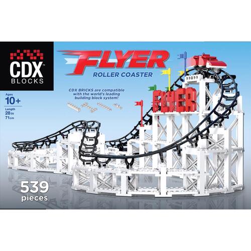 Coaster Dynamix CDX-FLY-01 Brick Amusement Park Ride Kit Multicolored 539 pc Multicolored