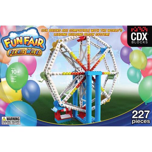 Coaster Dynamix CDX-FWH-01 Brick Amusement Park Ride Kit Multicolored 227 pc Multicolored