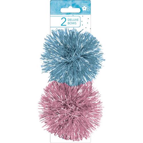 Paper Images EDBOW2FB-02 Bows Izzy Ob Assorted Pink/Blue Firework Assorted