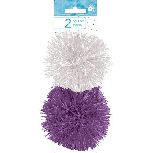 Bows Izzy Ob Assorted Pearl/Purple Firework Assorted - pack of 6