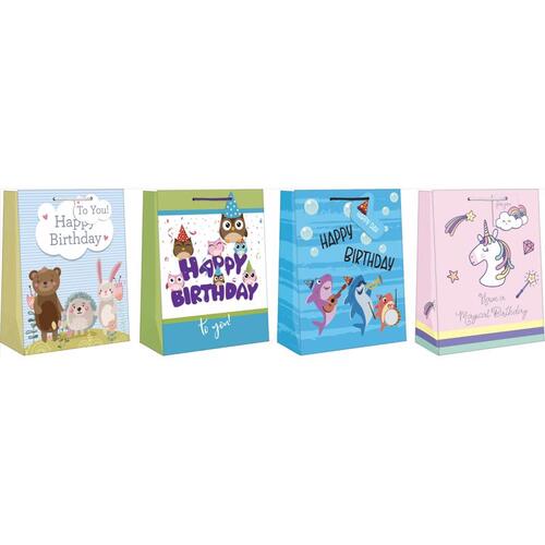 Paper Images EGBT3A-1 Gift Bag Assorted Large Juvy Birthday Assorted