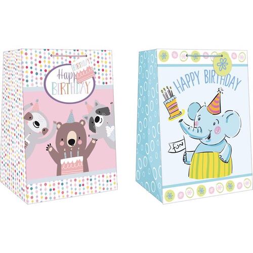 Paper Images EMWJGBA-1 Gift Bag Assorted Mega Wide Jumbo Juvy Birthday Assorted