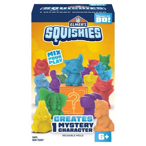 Elmer's 2176573 Squishies Kit Mystery Character Assorted Assorted