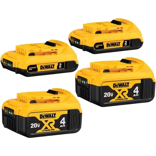 Battery Combo Pack 20V MAX DCB324-4 Lithium-Ion 2Ah and 4Ah