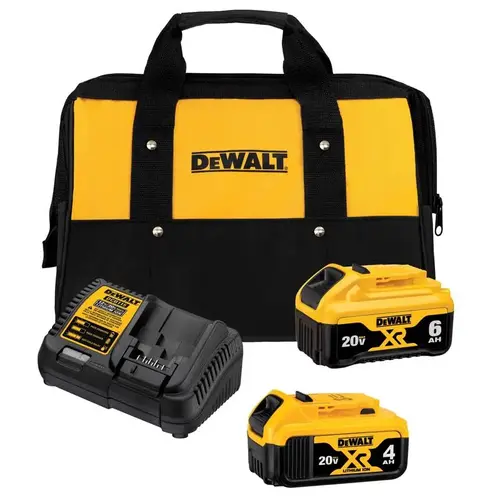 Battery and Charger Starter Kit 20V MAX DCB246CK Lithium-Ion 4Ah and 6Ah
