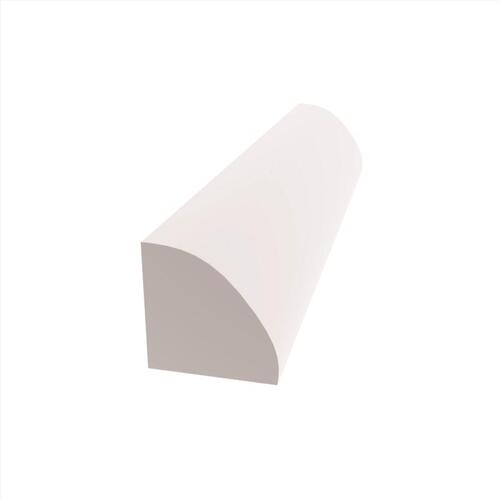 Alexandria Moulding RY317-ZM096C Quarter Round Molding 3/4" H X 3/4" W X 8 ft. L Paintable White PVC Paintable