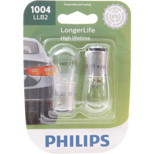 Philips 1004LLB2 Miniature Automotive Bulb LongerLife Incandescent Indicator 1004LLB2