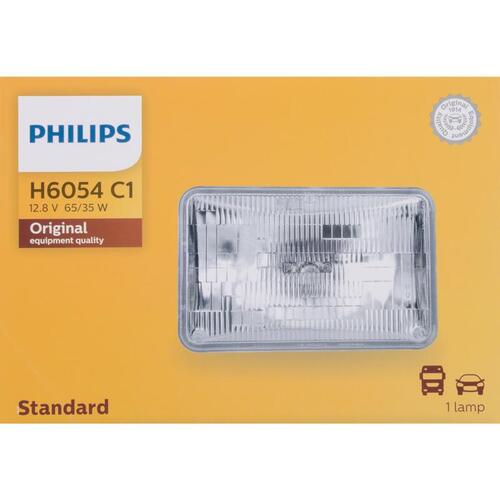 Philips H6054C1 Automotive Bulb Standard Halogen High/Low Beam H6054C1
