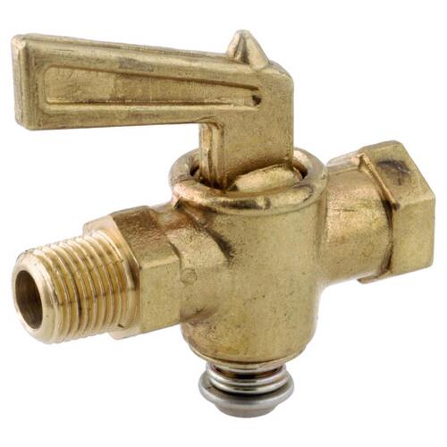 Pipe Valve 1/4" MIP in. X 1/4" D FIP Brass