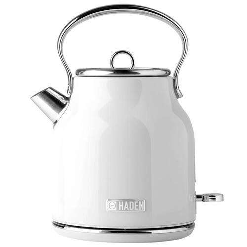 Haden 75012 Electric Tea Kettle Heritage Ivory Traditional Stainless Steel 1.7 L Ivory