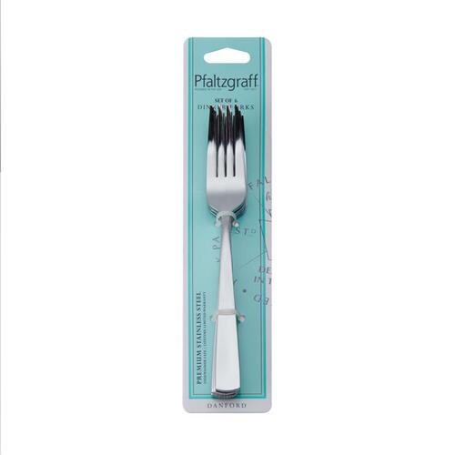 Dinner Fork Set Silver Stainless Steel Dinner Fork Silver - pack of 6