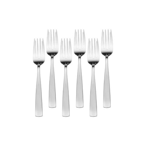 Salad Fork Silver Stainless Steel Danford Silver - pack of 6