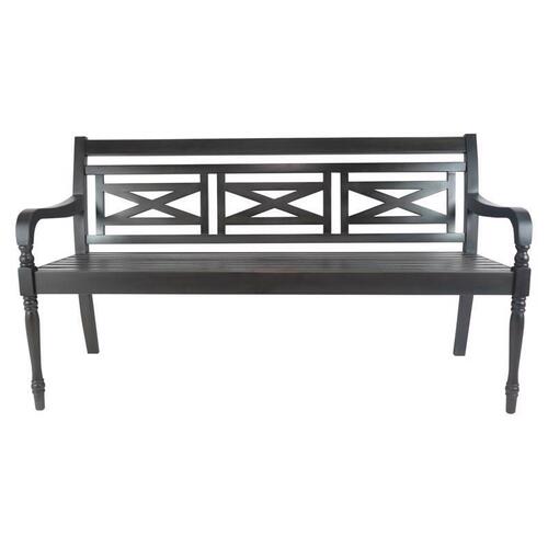 Jack Post JPC-2451BB Bench Black Wood Decorative 22" H X 47" L X 23" D