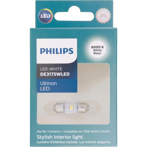Philips DE3175WLED Miniature Automotive Bulb Ultinon LED Courtesy/Glove/License/Trunk DE3175WLED