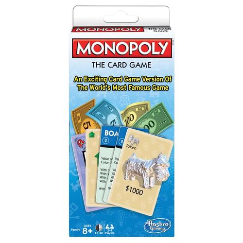 Winning Moves WNM1217 The Card Game Hasbro Monopoly