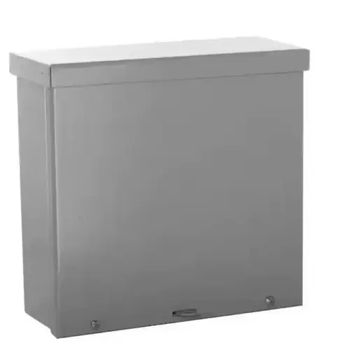 10 In. x 10 In. x 4 In. NEMA 3R Screw Cover Enclosure Gray