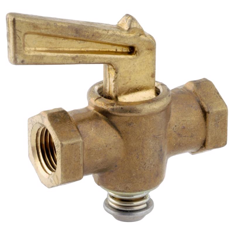 Anderson Metals 59234-04AH Pipe Valve 1/4" FIP in. X 1/4" D FIP Brass