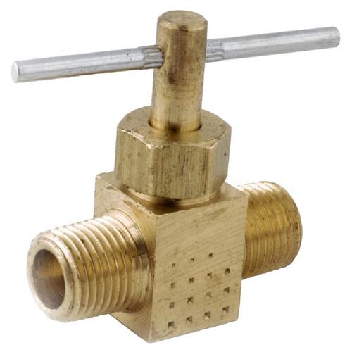 Anderson Metals 759108-04AH Needle Valve 1/4" 1/4" Brass