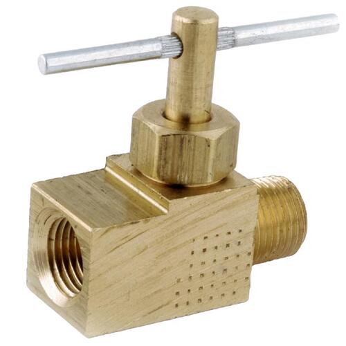 Needle Valve 1/8" 1/8" Brass