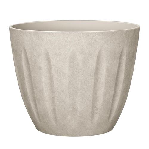 Planter 10" H X 12" D Polyresin Spritzer Sand Sand