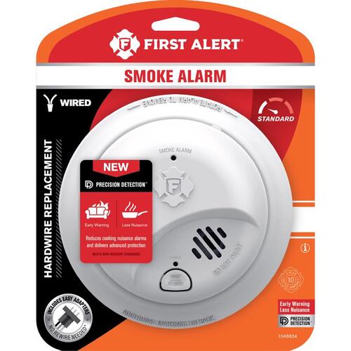 Smoke Detector Hard-Wired w/Battery Back-up Ionization