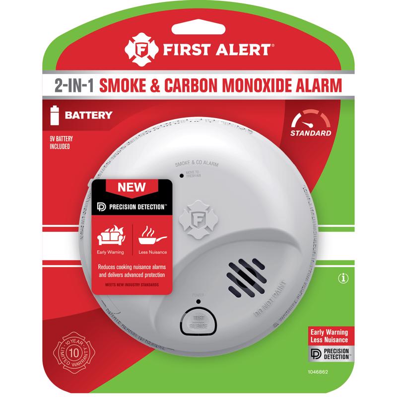 First Alert 1046862 Smoke and Carbon Monoxide Detector Battery-Powered Ionization