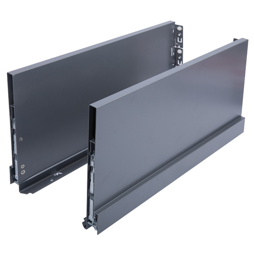 Double-Wall Drawer System Frame, Drawer side height 250 mm, Nova Pro Scala 20" 500 mm Grass, Nominal length (20") 500 mm, silver Silver colored Pair