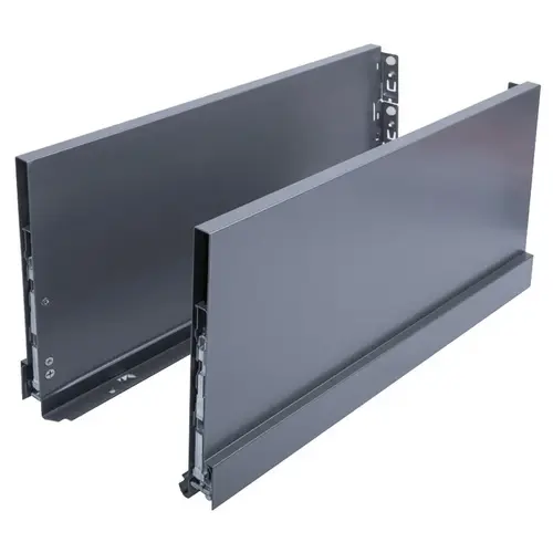 Double-Wall Drawer System Frame, Drawer side height 250 mm, Nova Pro Scala 18" 450 mm Grass, Nominal length (18") 450 mm, ice Ice Pair